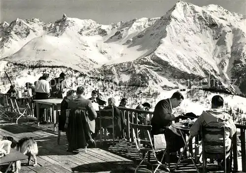 AK / Ansichtskarte Alp_Gruem Hotel Restaurant Fanconi Pizzo del Teo Pizzo Sena Livigno Alpen Alp_Gruem