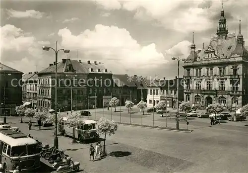 AK / Ansichtskarte Turnov Namesti Pracujicich Platz Bushaltestelle Turnov