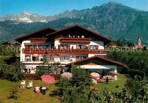 AK / Ansichtskarte Algund_Merano Hotel Pension Laurin Garten Liegewiese Alpen Algund Merano