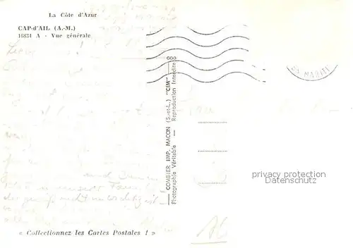 AK / Ansichtskarte Cap d_Ail Cote d Azur vue aerienne Cap d_Ail