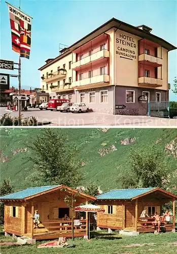 AK / Ansichtskarte Leifers_Laives_Suedtirol Hotel Steiner Camping Bungalows Leifers_Laives_Suedtirol