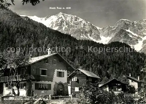 AK / Ansichtskarte Macugnaga Bergdorf Monte Rosa Walliser Alpen Macugnaga