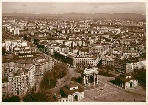 AK / Ansichtskarte Milano Panorama dall aereo della Pace dalla Torre Littoria Milano