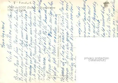 AK / Ansichtskarte Pont de Roide Eglise vue aerienne Pont de Roide