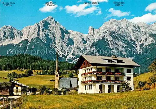 AK / Ansichtskarte Maria_Alm_Steinernen_Meer Sommerfrische Gaestehaus Pension Kirche Steinernes Meer Maria_Alm_Steinernen_Meer