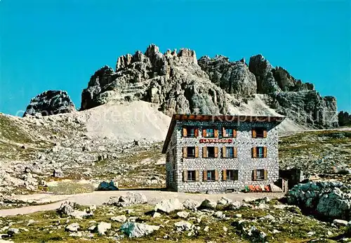 AK / Ansichtskarte Rifugio_Lavaredo Monte Paterno Berghuette Paternkofel Sextener Dolomiten Rifugio_Lavaredo