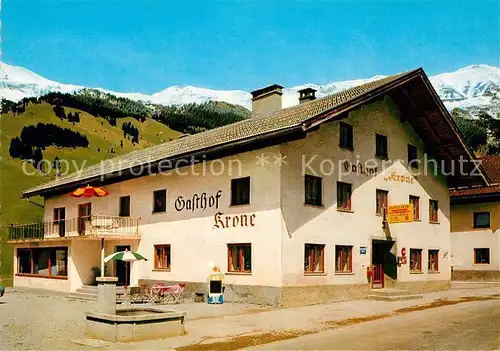 AK / Ansichtskarte Laehn_Bichlbach Gasthof Krone Wintersportort Alpen Laehn Bichlbach