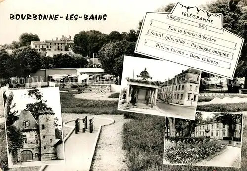 AK / Ansichtskarte Bourbonne les Bains_Haute_Marne Park Bourbonne les Bains_Haute