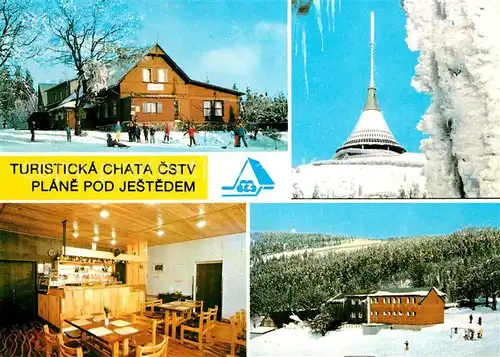 AK / Ansichtskarte Jested Turistika Chata CSTV Plane pod Jestedem Horsky hotel Interier chaty restaurace Jested