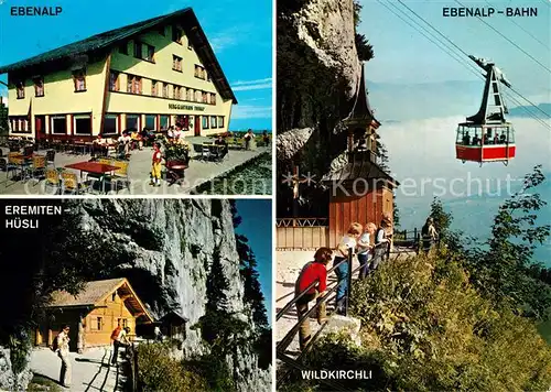 AK / Ansichtskarte Ebenalp Eremiten Huesli Ebenalp Bahn Wildkirchli Ebenalp