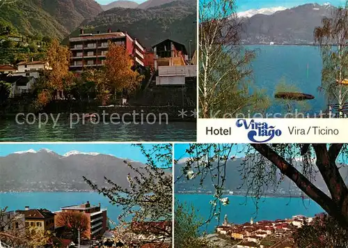 AK / Ansichtskarte Vira_Gambarogno Hotel Viralago Lago Maggiore Vira Gambarogno