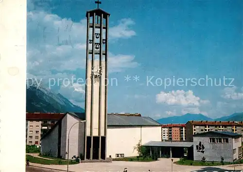 AK / Ansichtskarte Innsbruck Landesgedaechtniskirche St Paulus mit Glockenturm Innsbruck