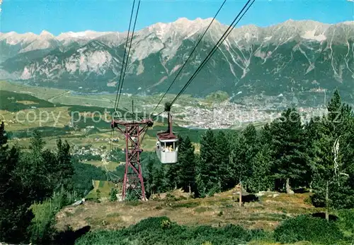 AK / Ansichtskarte Innsbruck mit Patscherkofelbahn und Nordkette Innsbruck