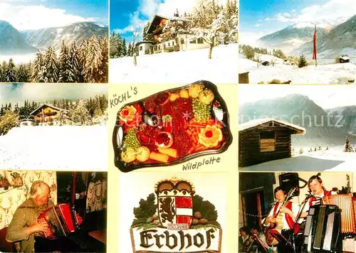 AK / Ansichtskarte Neukirchen_Grossvenediger Panorama Erbhof Koechls Wildplatte Musiker Neukirchen Grossvenediger