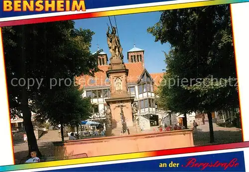 AK / Ansichtskarte Bensheim_Bergstrasse Marktbrunnen Bensheim_Bergstrasse