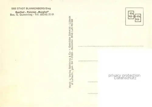 AK / Ansichtskarte Blankenberg_Sieg Fliegeraufnahme Panorama Blankenberg_Sieg