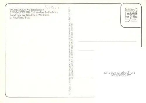 AK / Ansichtskarte Mudersbach_Sieg Fliegeraufnahme Niederscheiden Landesgrenze Mudersbach Sieg