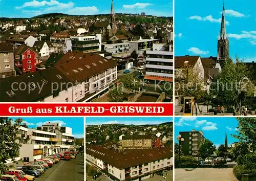 AK / Ansichtskarte Geisweid Klafeld Stadtqansichten Kirche Geisweid