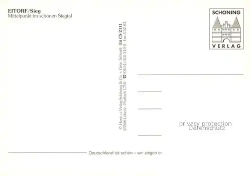 AK / Ansichtskarte Eitorf Fliegeraufnahme Eitorf