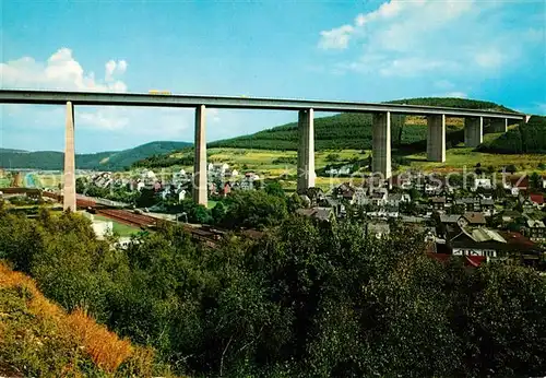 AK / Ansichtskarte Siegen_Westfalen Siegtal Autobahnbruecke Siegen_Westfalen