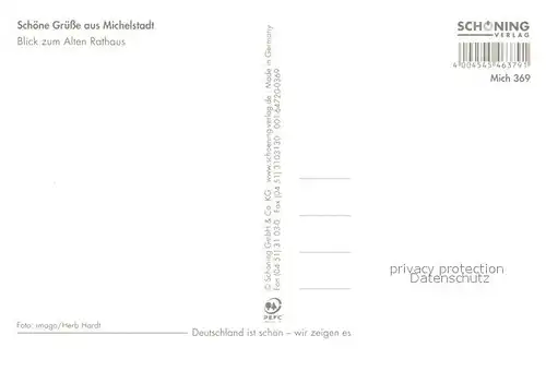 AK / Ansichtskarte Michelstadt Altes Rathaus Kuesschen Michelstadt