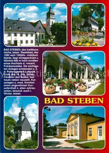 AK / Ansichtskarte Bad_Steben Kurhaus Rathaus Lutherkirche Kapelle Chronik Bad_Steben