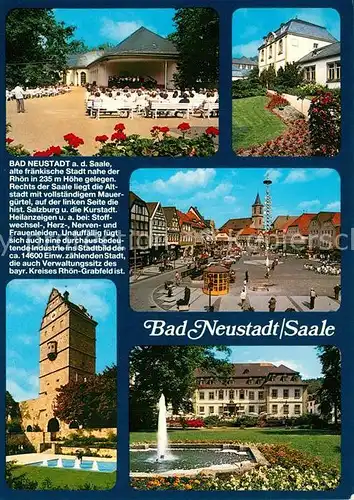 AK / Ansichtskarte Bad_Neustadt Konzerthalle Marktplatz Stadtmauer Kurhaus Chronik Bad_Neustadt