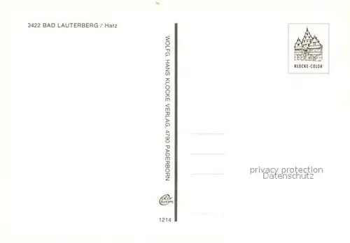 AK / Ansichtskarte Bad_Lauterberg Kneipp Denkmal Fontaene Hausberg Kurhaus Schutzhuette Chronik Bad_Lauterberg