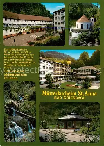 AK / Ansichtskarte Bad_Griesbach_Schwarzwald  Muetterkurheim Sankt Anna Bad_Griesbach