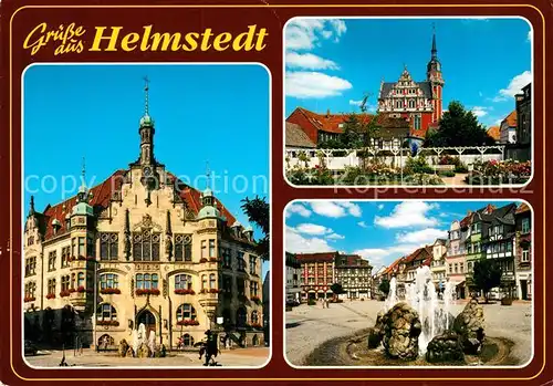 AK / Ansichtskarte Helmstedt Marktplatz Rathaus  Helmstedt