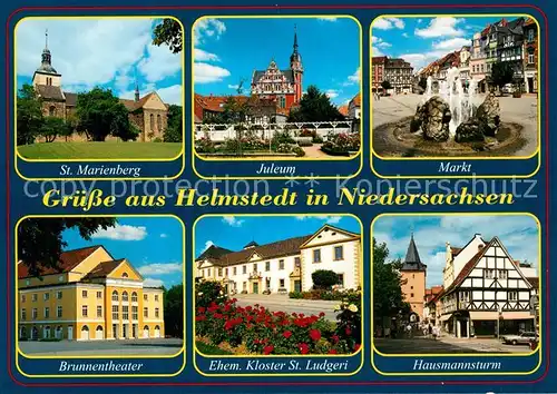 AK / Ansichtskarte Helmstedt Sankt Marienberg Juleum Markt Brunnentheater Kloster Ludgeri Helmstedt