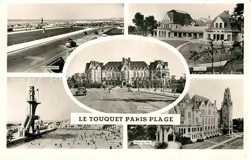 AK / Ansichtskarte Le_Touquet Paris Plage Promenade Casino Picardy Hotel de Ville Le_Touquet Paris Plage