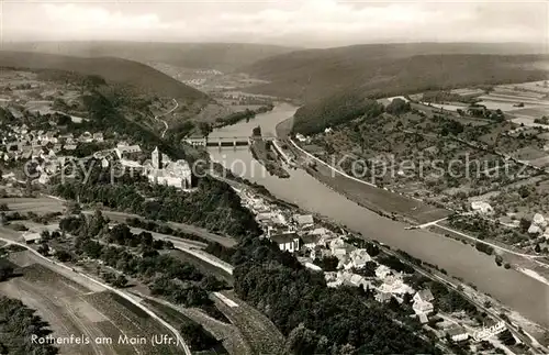 AK / Ansichtskarte Rothenfels_Unterfranken Fliegeraufnahme Rothenfels Unterfranken