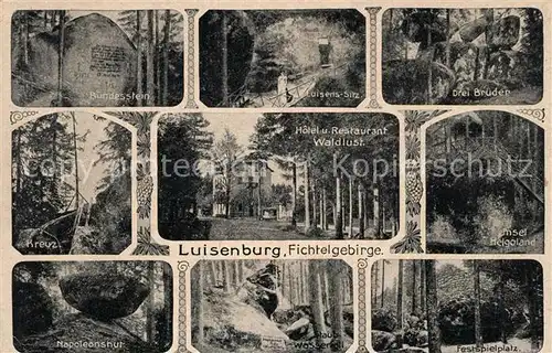 AK / Ansichtskarte Luisenburg Helgoland Drei Brueder Kreuz Luisenburg