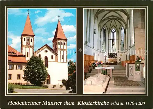 AK / Ansichtskarte Heidenheim_Mittelfranken Muenster Heidenheim Mittelfranken