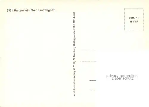 AK / Ansichtskarte Hartenstein_Mittelfranken Jugendherberge Hartenstein_Mittelfranken