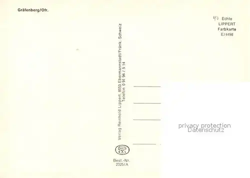 AK / Ansichtskarte Graefenberg_Oberfranken  Graefenberg Oberfranken