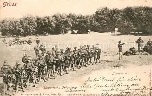 AK / Ansichtskarte Militaria Ungarn Infanterie Militaria
