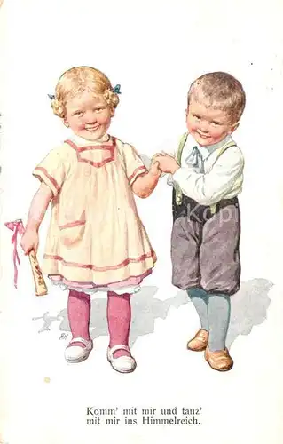 AK / Ansichtskarte Kinder_Child_Enfants Tanz Kinder_Child_Enfants