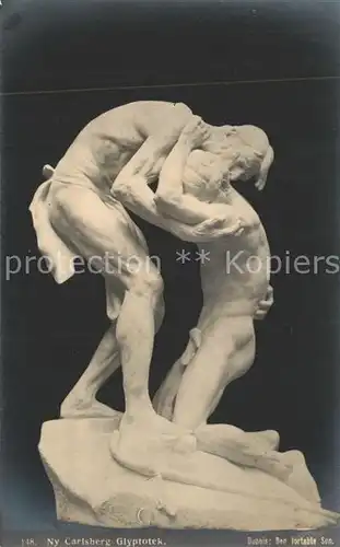AK / Ansichtskarte Skulpturen Ny Carlsberg Glyptotek Dubois Den fortabte Son Skulpturen