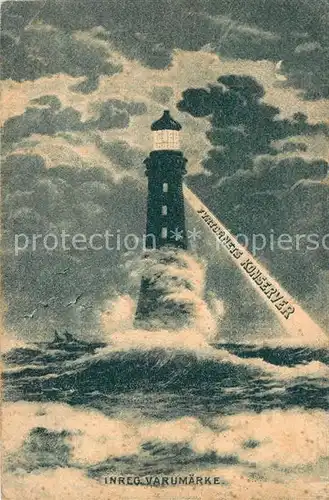 AK / Ansichtskarte Leuchtturm_Lighthouse Inreg Varumaerke  Leuchtturm Lighthouse