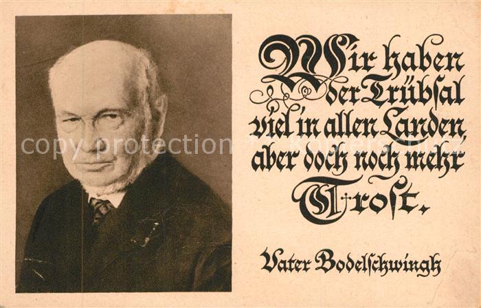 AK / Ansichtskarte Persoenlichkeiten Friedrich von Bodelschwingh der