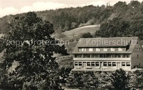 AK / Ansichtskarte Kirschhausen Restaurant Cafe Pension Haus Lulay Odenwald Kirschhausen