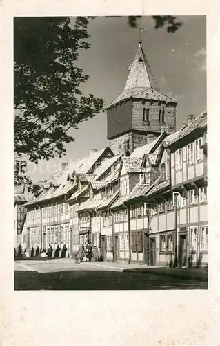 AK / Ansichtskarte Hildesheim Kehrwiederturm und Lappenberg Fachwerkhaeuser Hildesheim