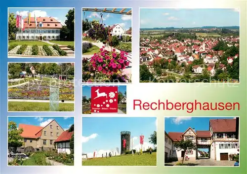 AK / Ansichtskarte Rechberghausen Stadtpanorama Oberes Tor Schloss Gartenschau Aussichtsturm  Rechberghausen