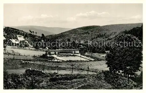 AK / Ansichtskarte Vielbrunn Schwimmbad Hoehenluftkurort im Odenwald Vielbrunn
