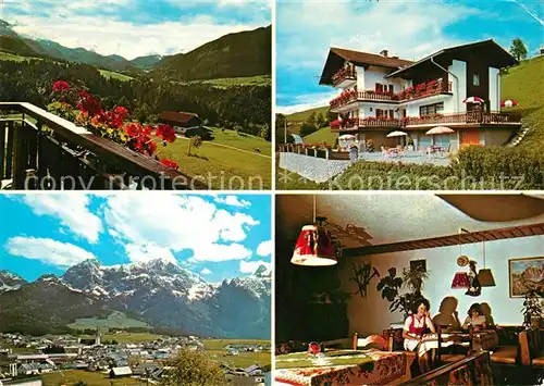 AK / Ansichtskarte Abtenau Gaestehaus Pension Haus Vergissmeinnicht Landschaftspanorama Alpen Abtenau