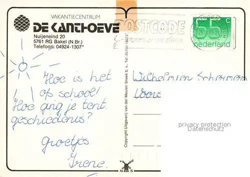 AK / Ansichtskarte Bakel Vankantiecentrum De Kanthoeve Bakel