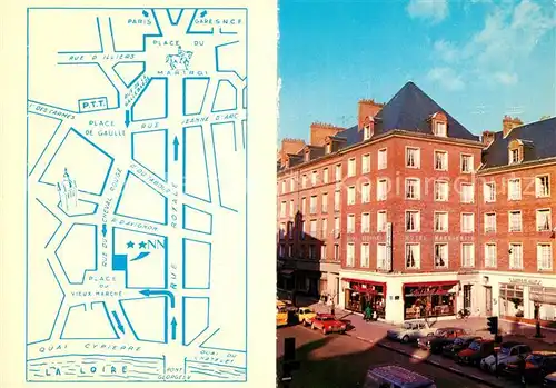 AK / Ansichtskarte Orleans_Loiret Hotel Marguerite Stadtplan Orleans_Loiret