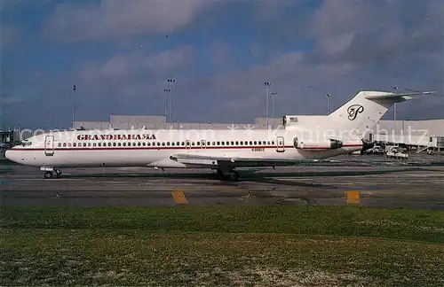 AK / Ansichtskarte Flugzeuge_Zivil Grand Bahama Airlines Boeing 727 225 c n 20623 N8861E  Flugzeuge Zivil